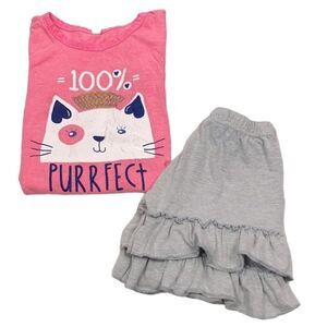 Short Sleeve Shirt & Ruffled Shorts Bundle